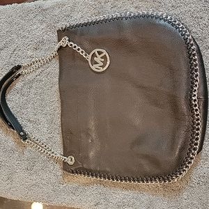 Michael Kors Chelsea leather chain Black Leather